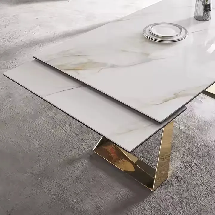 Extendable Marble Dining Table View 5
