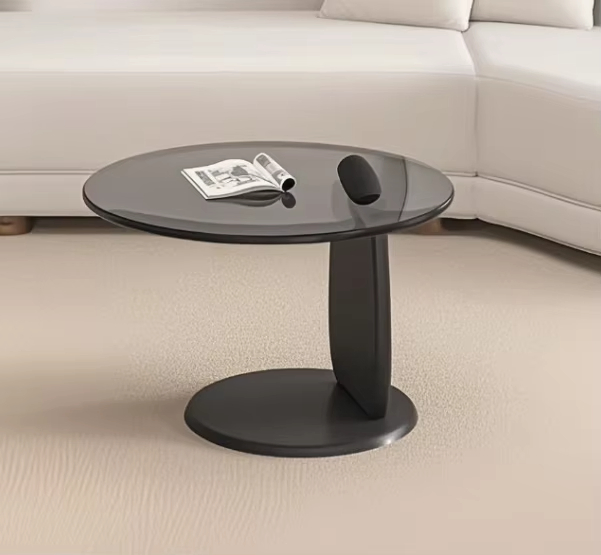 Modern Glass and Solid Wood Nordic Light Luxury Simple Small Combination Coffee Table