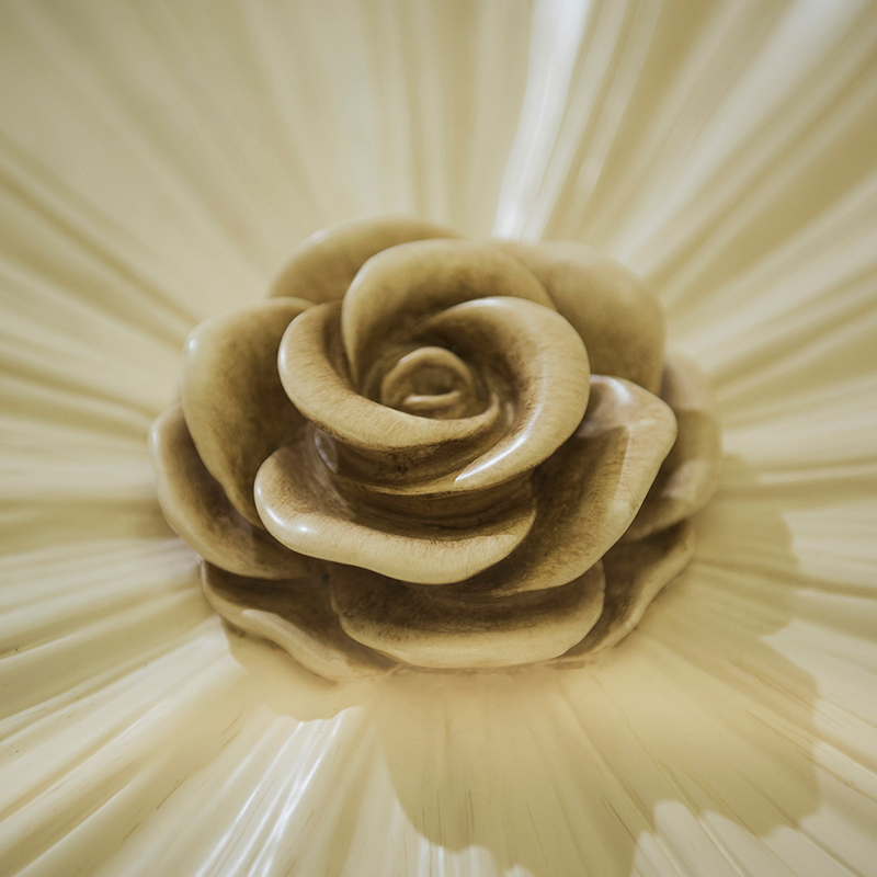 Classic Glass-Top Console Table Ornate Carvings and Functional Design for Entryway Spaces