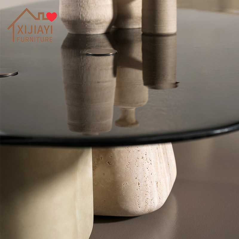 Xijiayi Custom Size Console Tables Made with Glass Countertop for Office Lobbies.