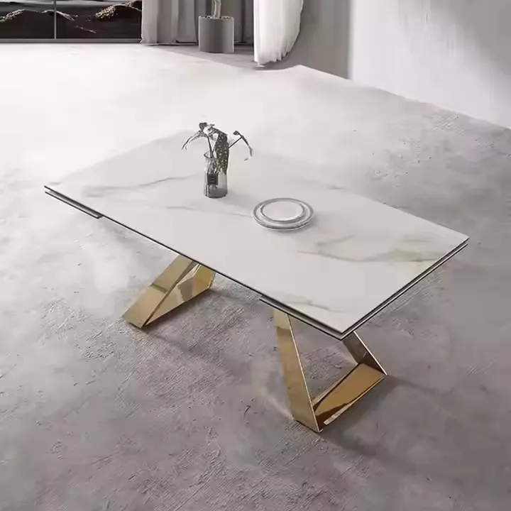 Extendable Marble Dining Table View 2
