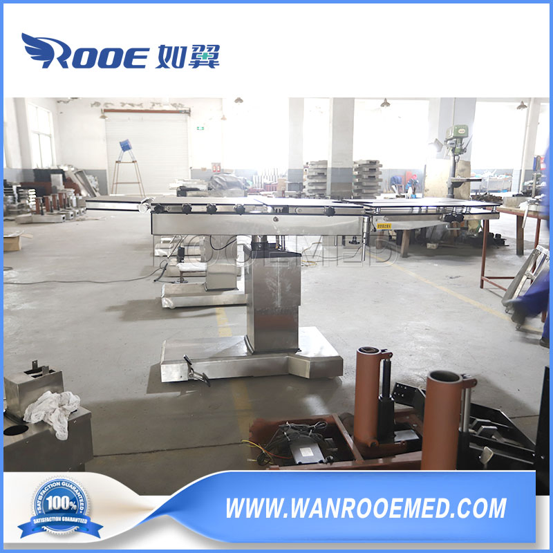 Operation Room T-Base 55cm Widened Countertop Electric Remote Control Surgical Table with Back Lift up