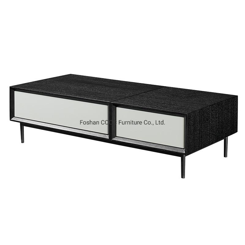 Modern Living Room Wood TV Cabinets Design High End Contemporary Style Coffee Table and TV Stand Cabinet Set