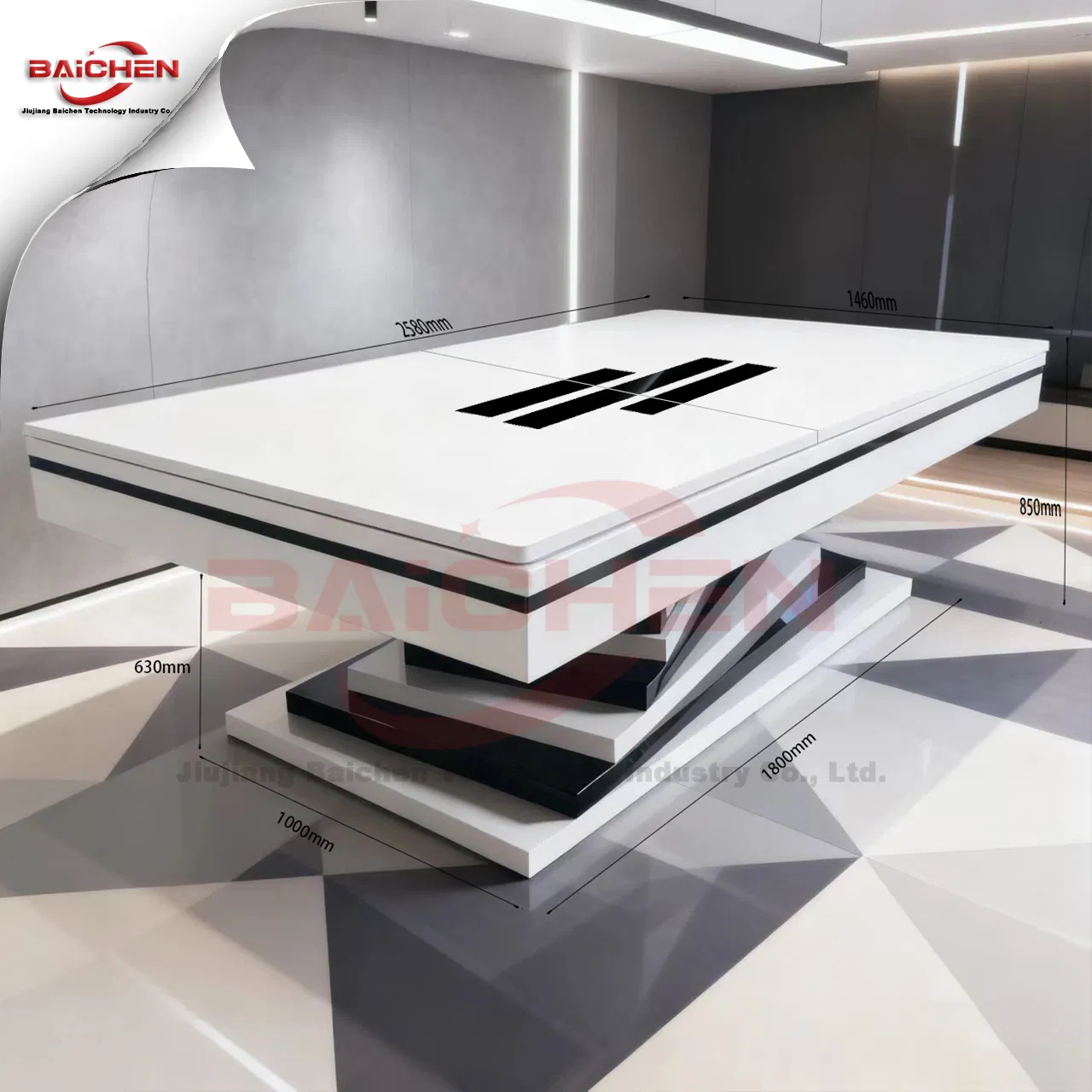 Customized Household Articles, Dining Pool Billiard Tables 9FT 8FT 7FT Size Solid Wood and Slate for Living Room