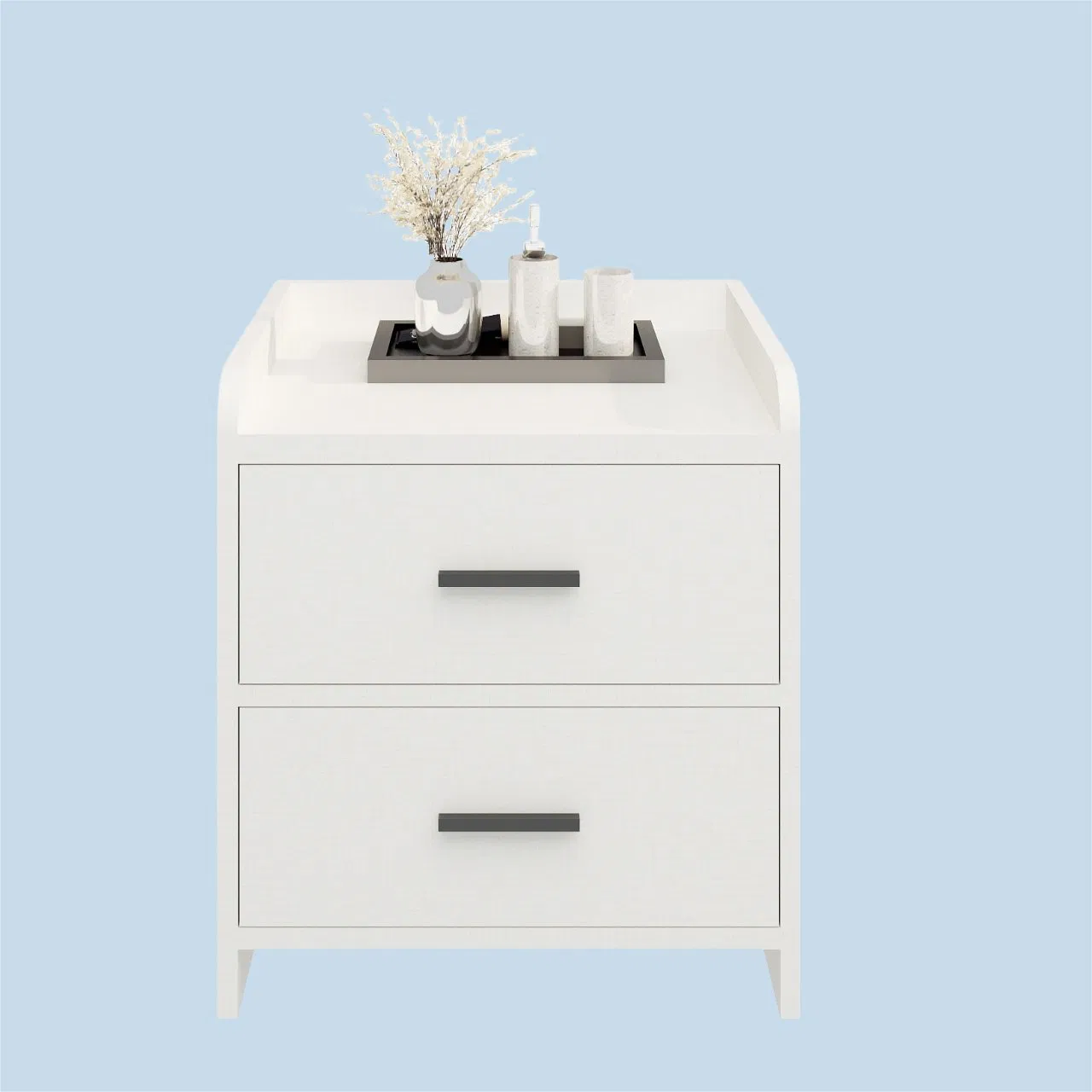 Modern Minimalist Small Bedside Table, Simple Storage Shelf, New Style for Master Bedroom, Bedside Cabinet.