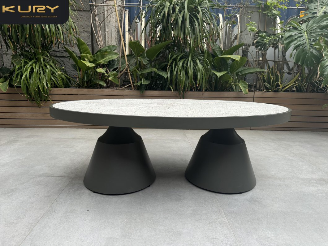 Innovative Garden Furniture Round Side Tables Modern Restaurant Patio Outdoor Furniture Coffee Bar Table
