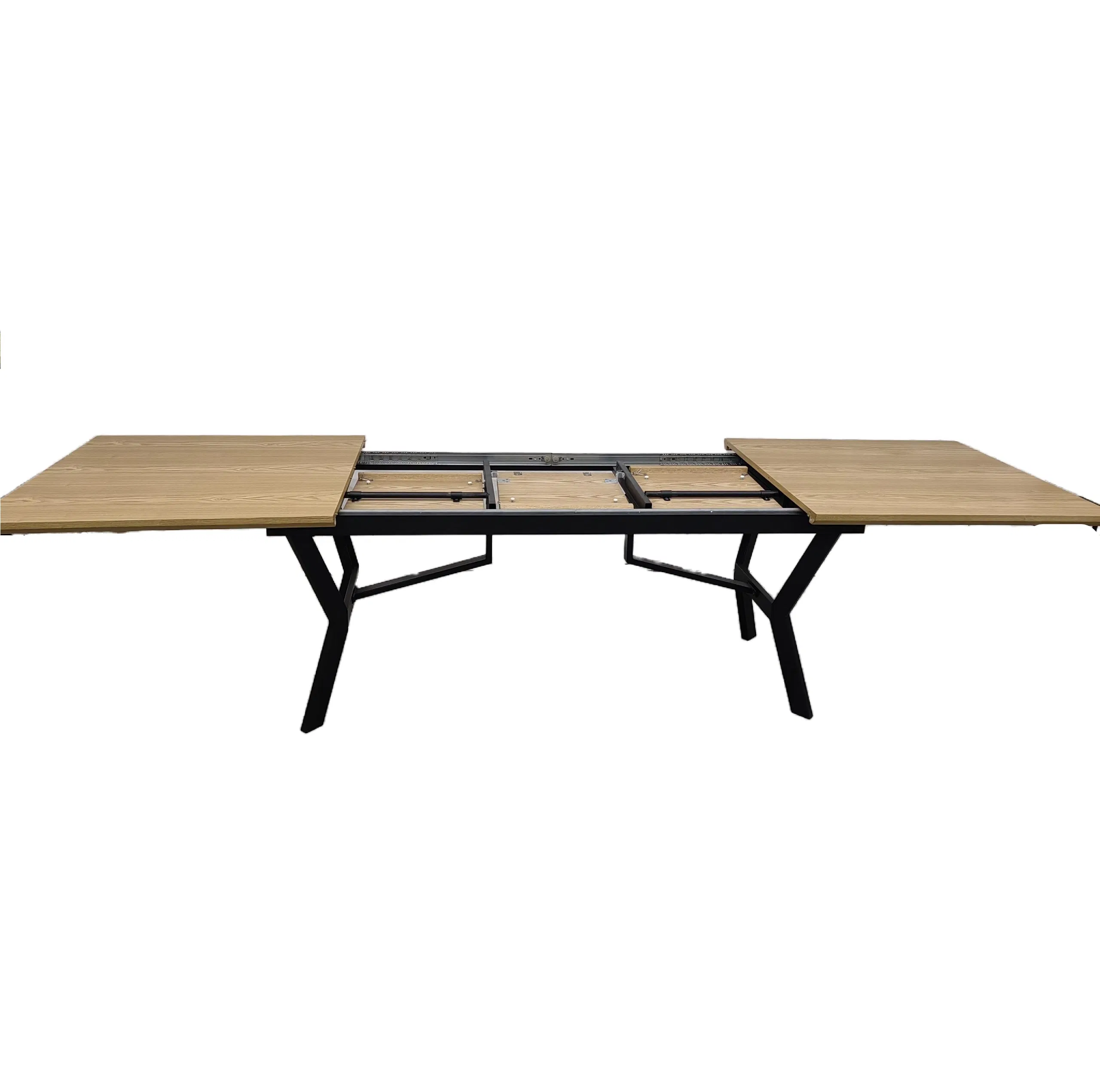 Dining Room 6 Seater Dining Table Set MDF Top Extendable Dining Table