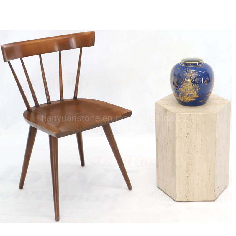 Marble Tower Table Solid Stone Pedestal Post Accent Side Coffee Marble End Table