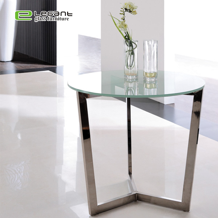 Modern Style Square Black Tempered Glass Side Table Coffee Nesting Table