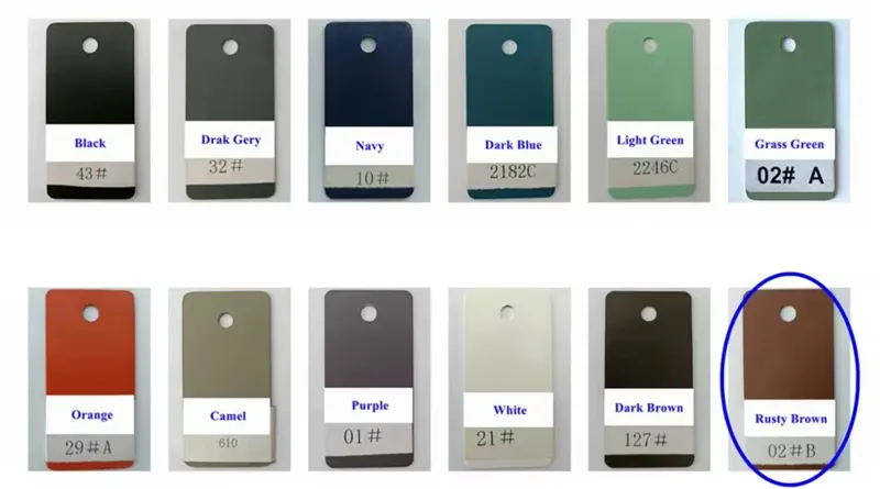 Sample Colour Selection