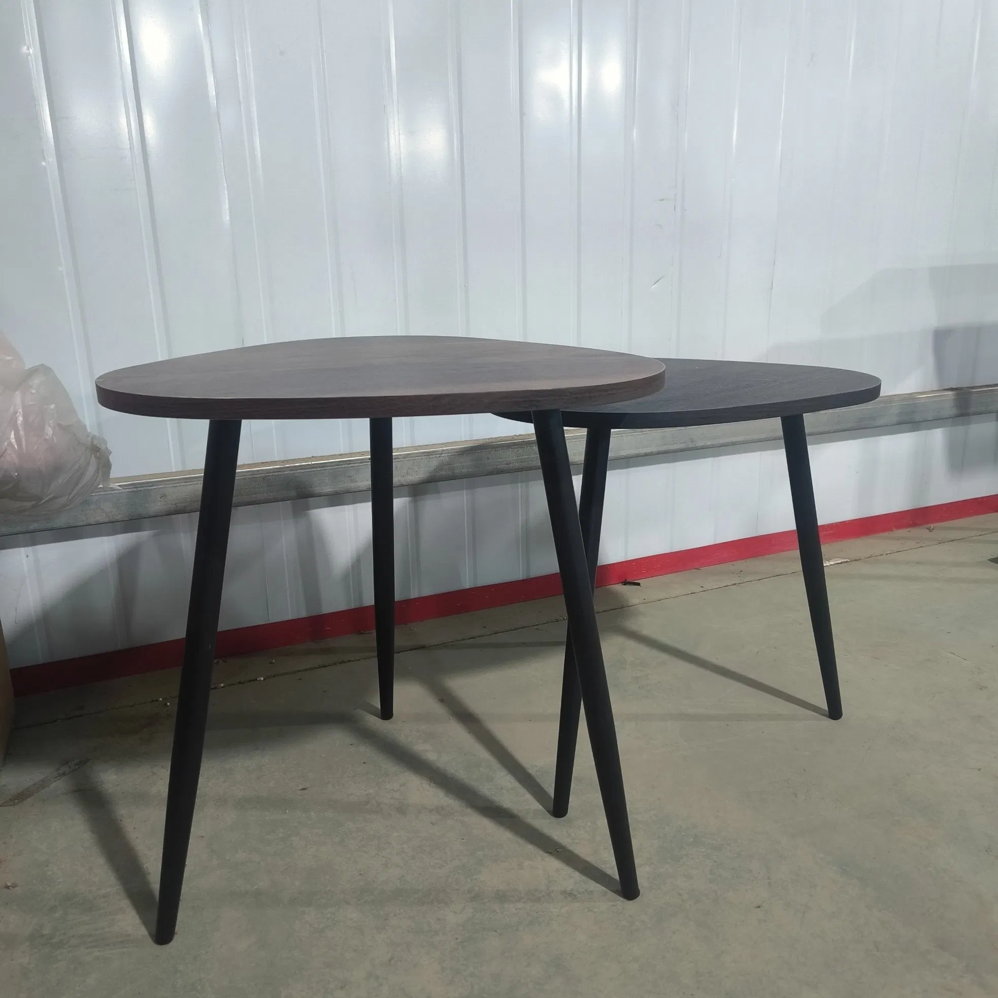 Solid Wooden Round Smart Coffee Tables Set of 3 Modern Small Center Sofa Side Table Tea End Table for Living Room