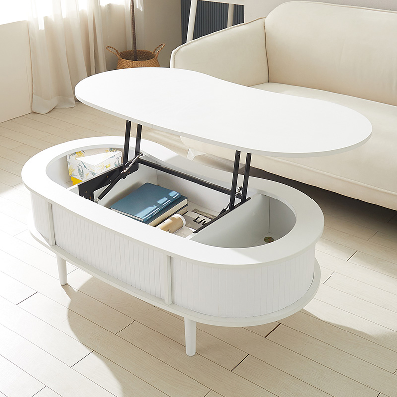 Factory Direct Coffee Table Multifunctional Living Room Storage Furniture, Elegant Design Lift Top Center Table for Small Spaces
