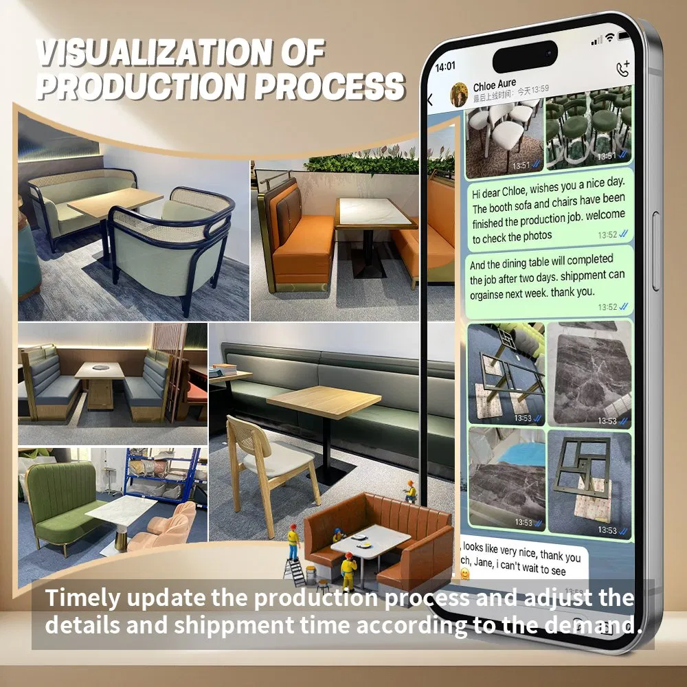 Customized Restaurant Furniture Set High End Furniture Table Booth Chair Sets