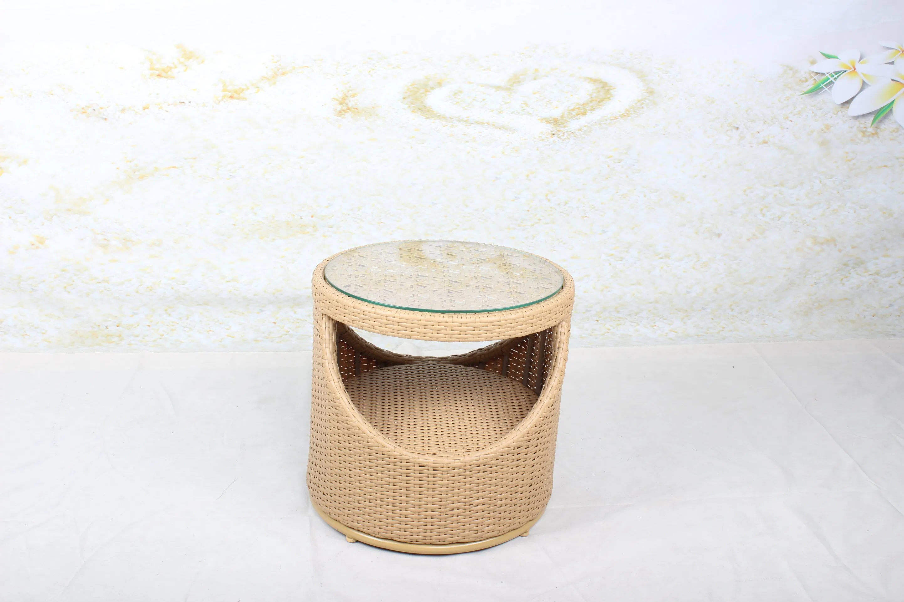 Outdoor Furniture Modern Metal Steel Round Coffee Side Table for Patio