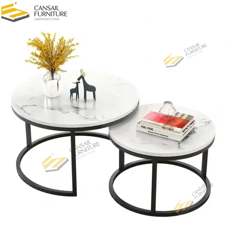 Round Coffee Table End Table
