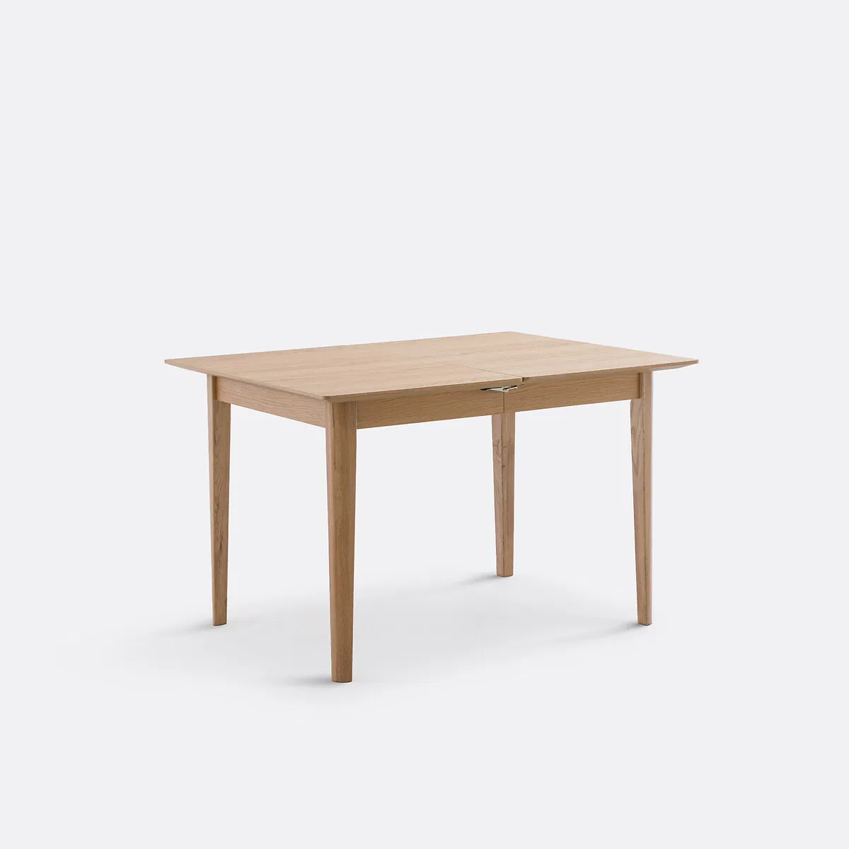 Multifunctional Scandinavian Extendable Solid Oak Wood Dinner Table for Dining Room
