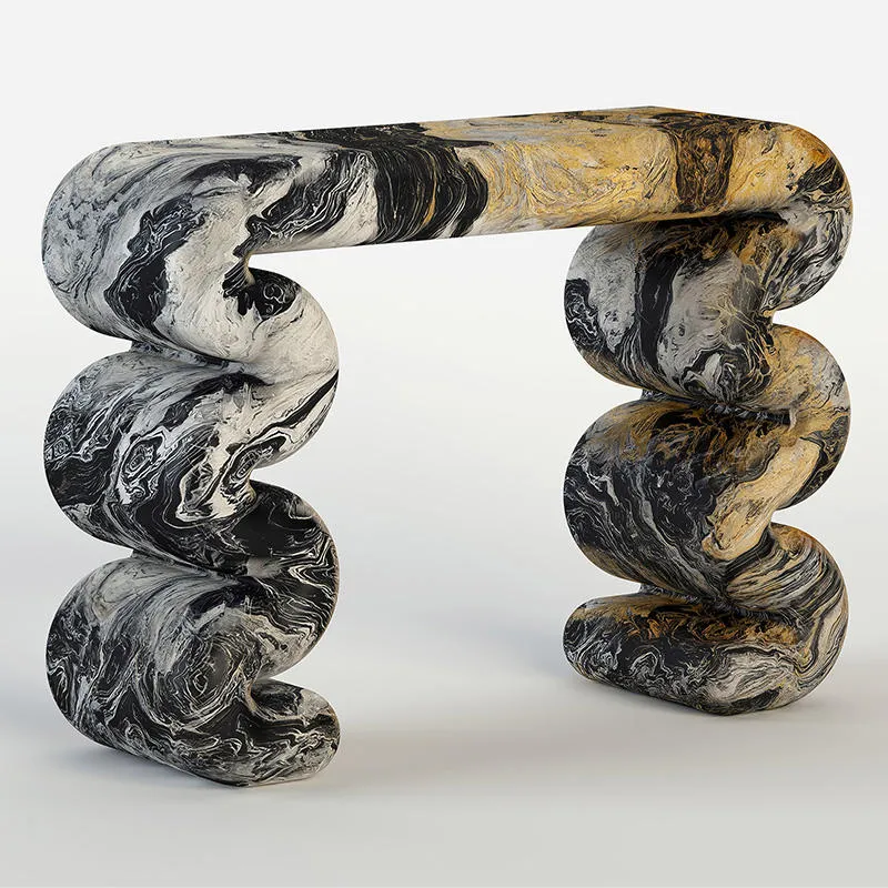 Marble Console Table Detail 5