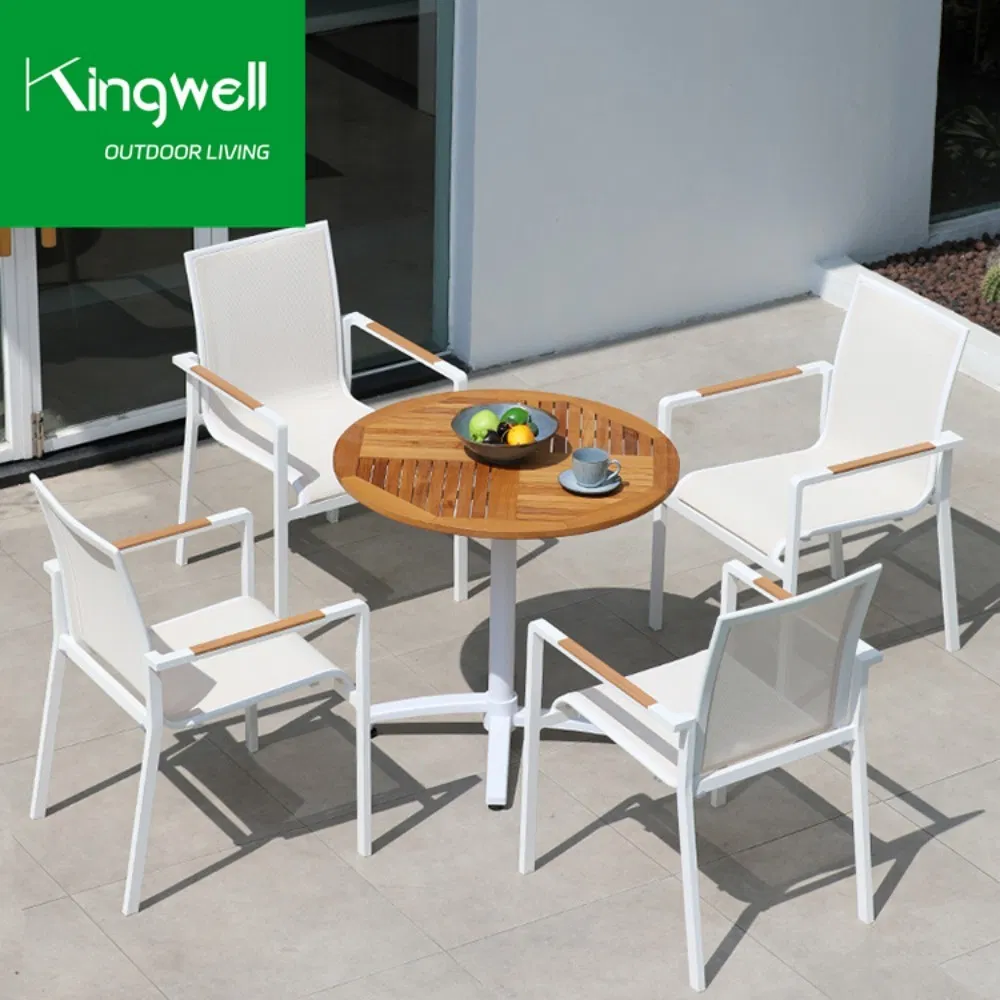 Hot Sale Restaurant Commercial Dining Set Aluminium Furniture Outdoor Garden Table and Chairs