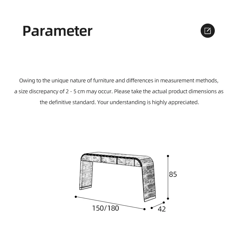 Console Table Storage Detail