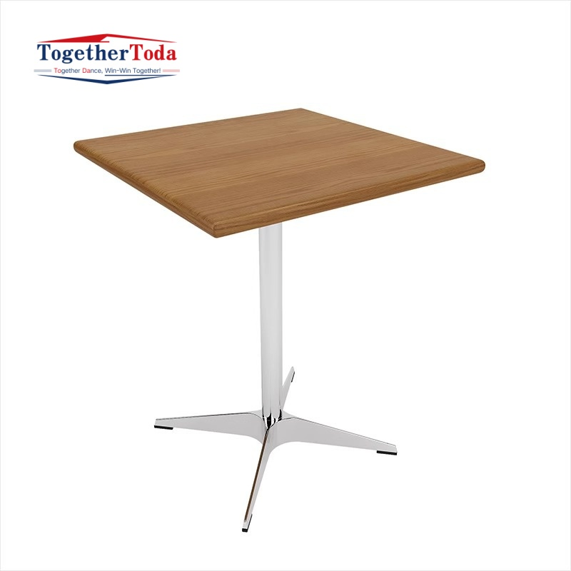 High-End Retro Industrial Style Wooden Customizable Commercial Restaurant Coffee Shop Bar Negotiation Dining Table