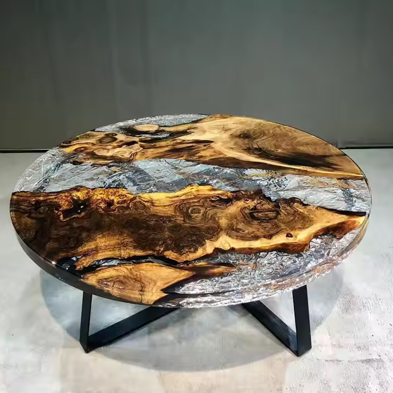 OEM Factory Table Top Epoxy Wholesale Modern Outdoor Furniture Custom River Table Resin Epoxy Wood Restaurant Dining Table