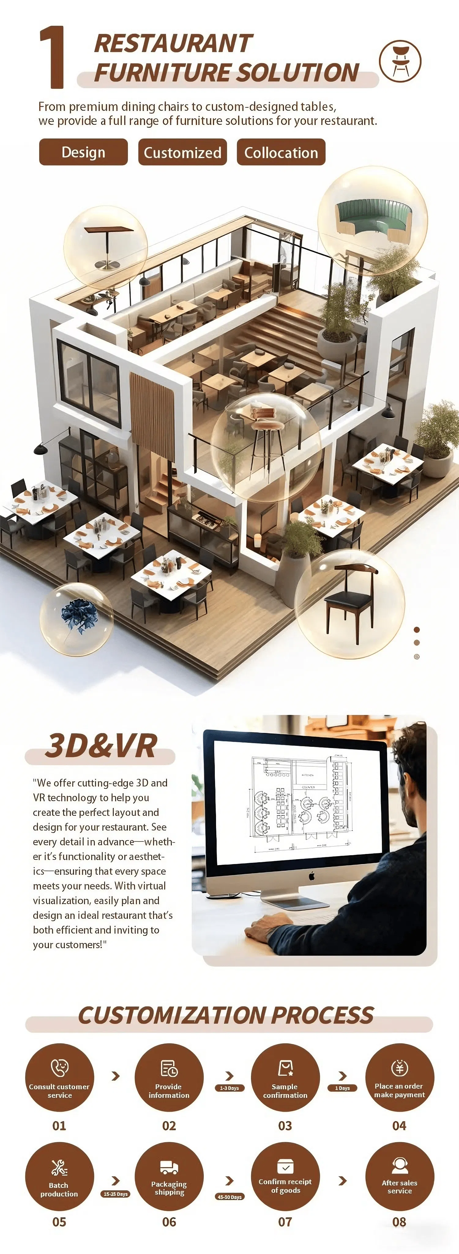 Luxury Restaurant Furniture Set