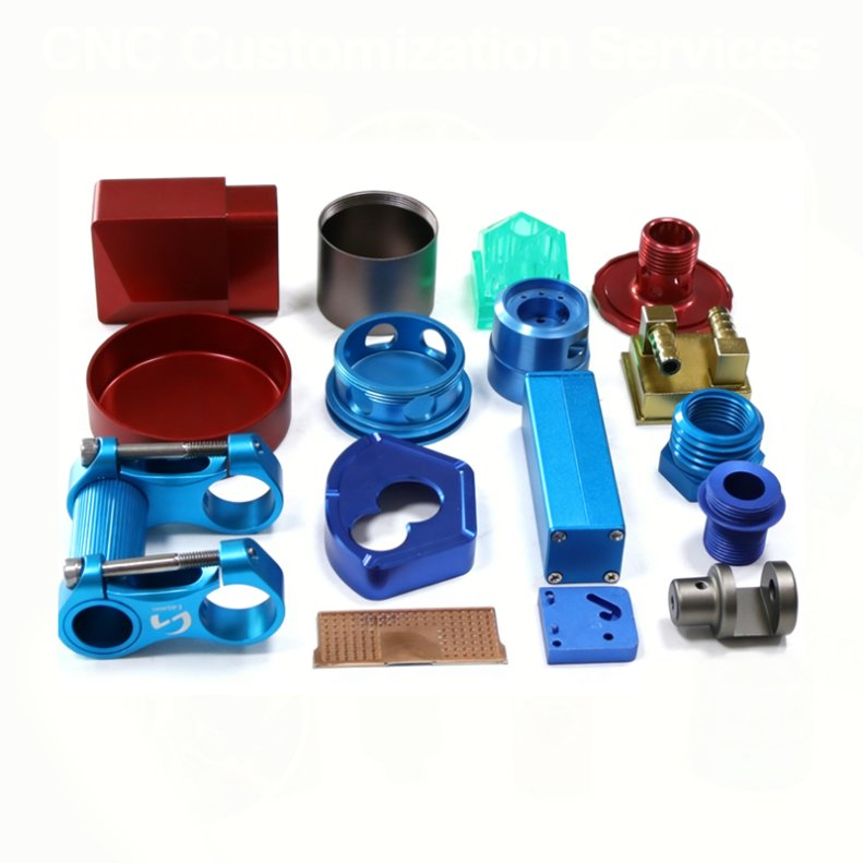 OEM Custom Anodized Color Aluminum Precision Spare Parts CNC Turning Milling Parts CNC Machining Parts Machining Milling Service