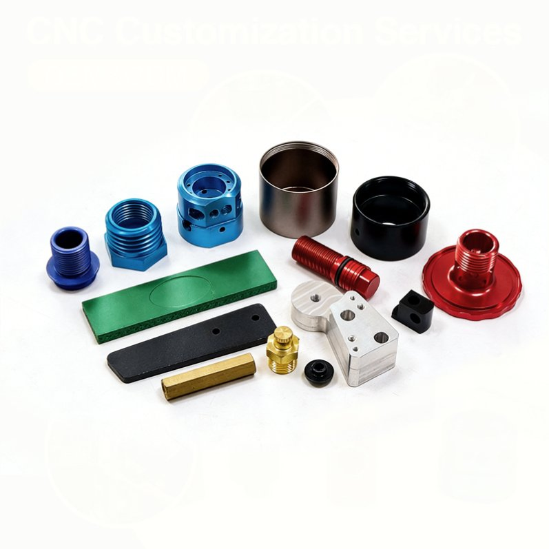OEM Custom Anodized Color Aluminum Precision Spare Parts CNC Turning Milling Parts CNC Machining Parts Machining Milling Service