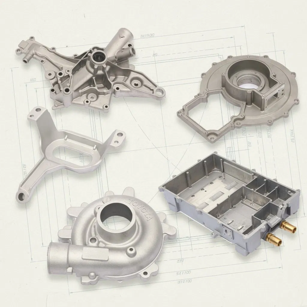 OEM Aluminium Alloy Die Cast Parts Custom Metal Die Casting Services