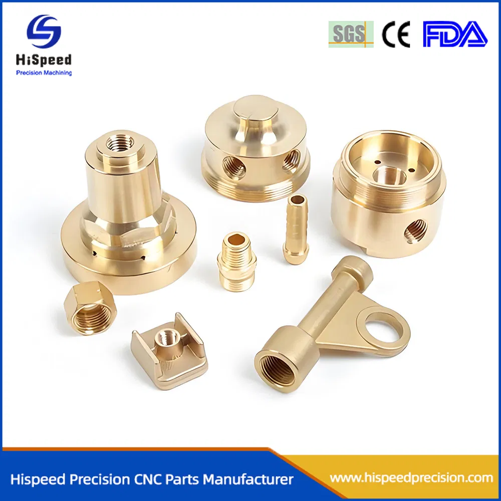 High Precision CNC Lathe Milling Brass 4 /5 Axis Components Machining Service