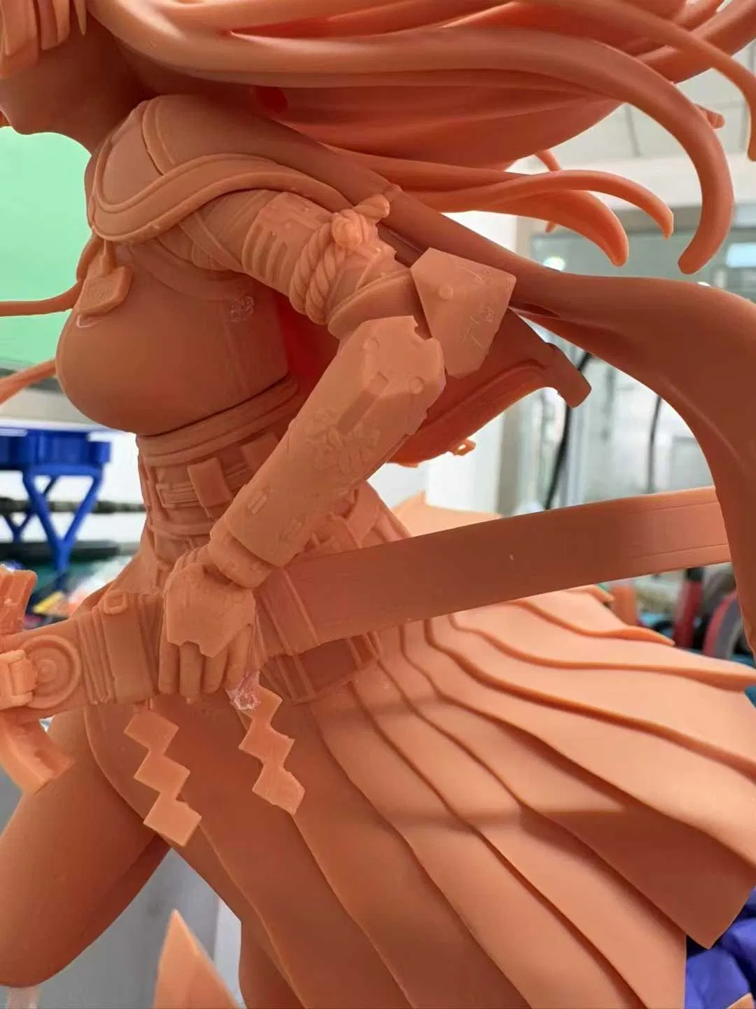 High-Precision Red Wax DLP 3D Printing Service for Investment Casting Patterns