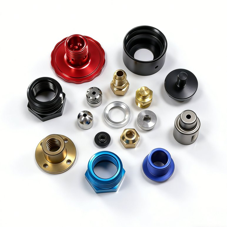 OEM Custom Anodized Color Aluminum Precision Spare Parts CNC Turning Milling Parts CNC Machining Parts Machining Milling Service