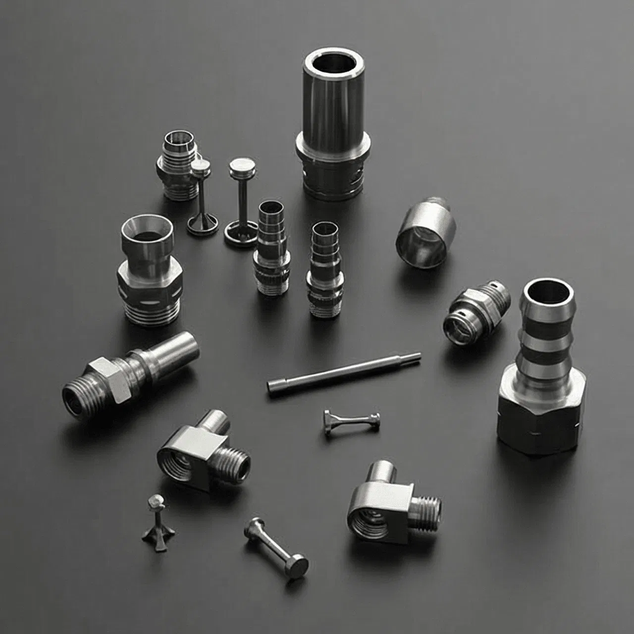 High Precision Swiss Type CNC Turning Service Custom Precision Shafts &amp; Small Parts Machining