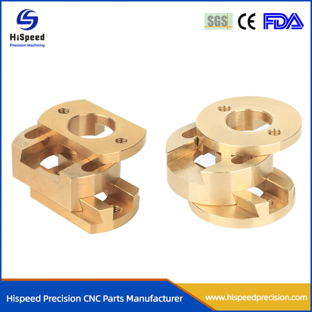 High Precision CNC Lathe Milling Brass 4 /5 Axis Components Machining Service