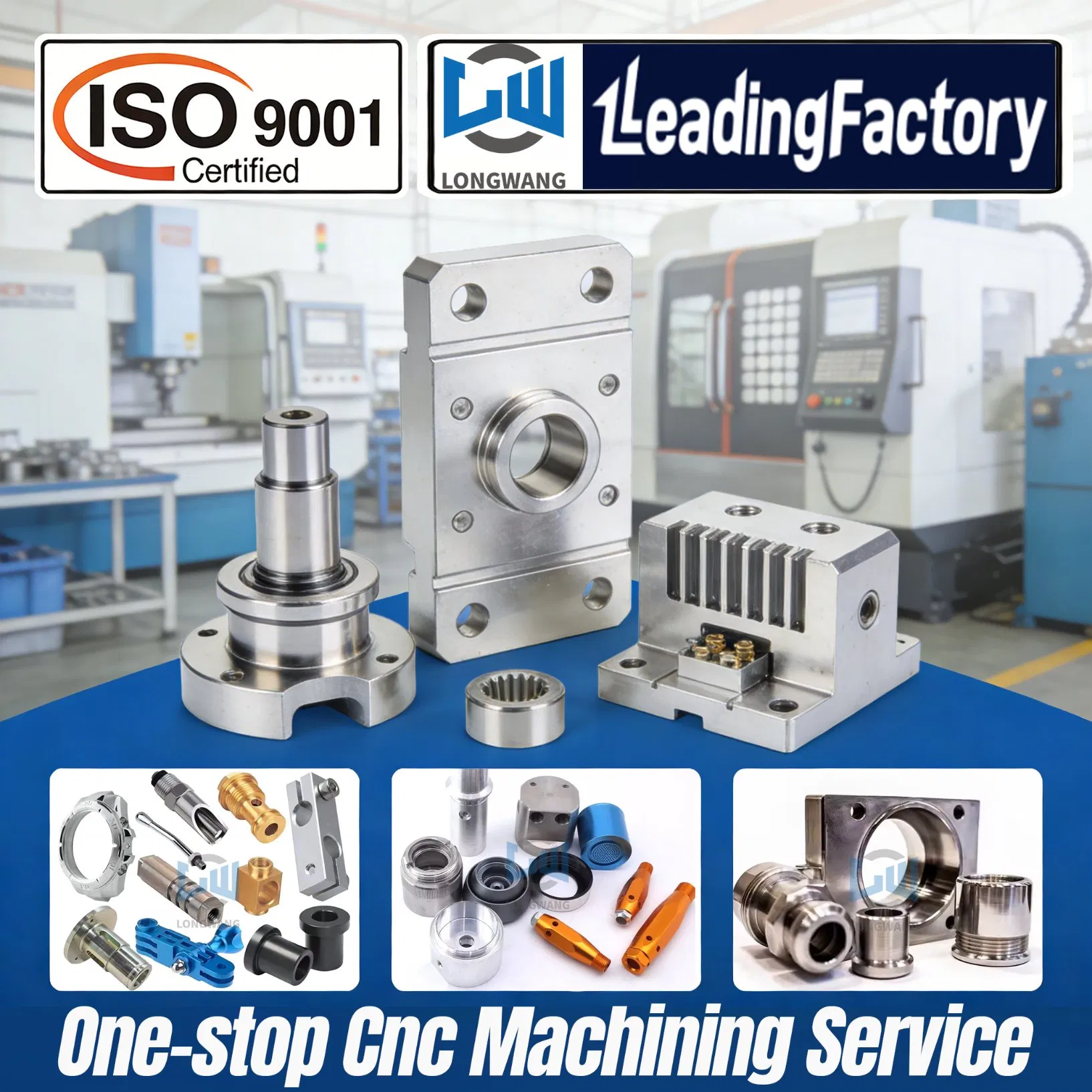 High Precision Custom 5 Axis CNC Machining Anodizing Milling Services Aluminum Parts