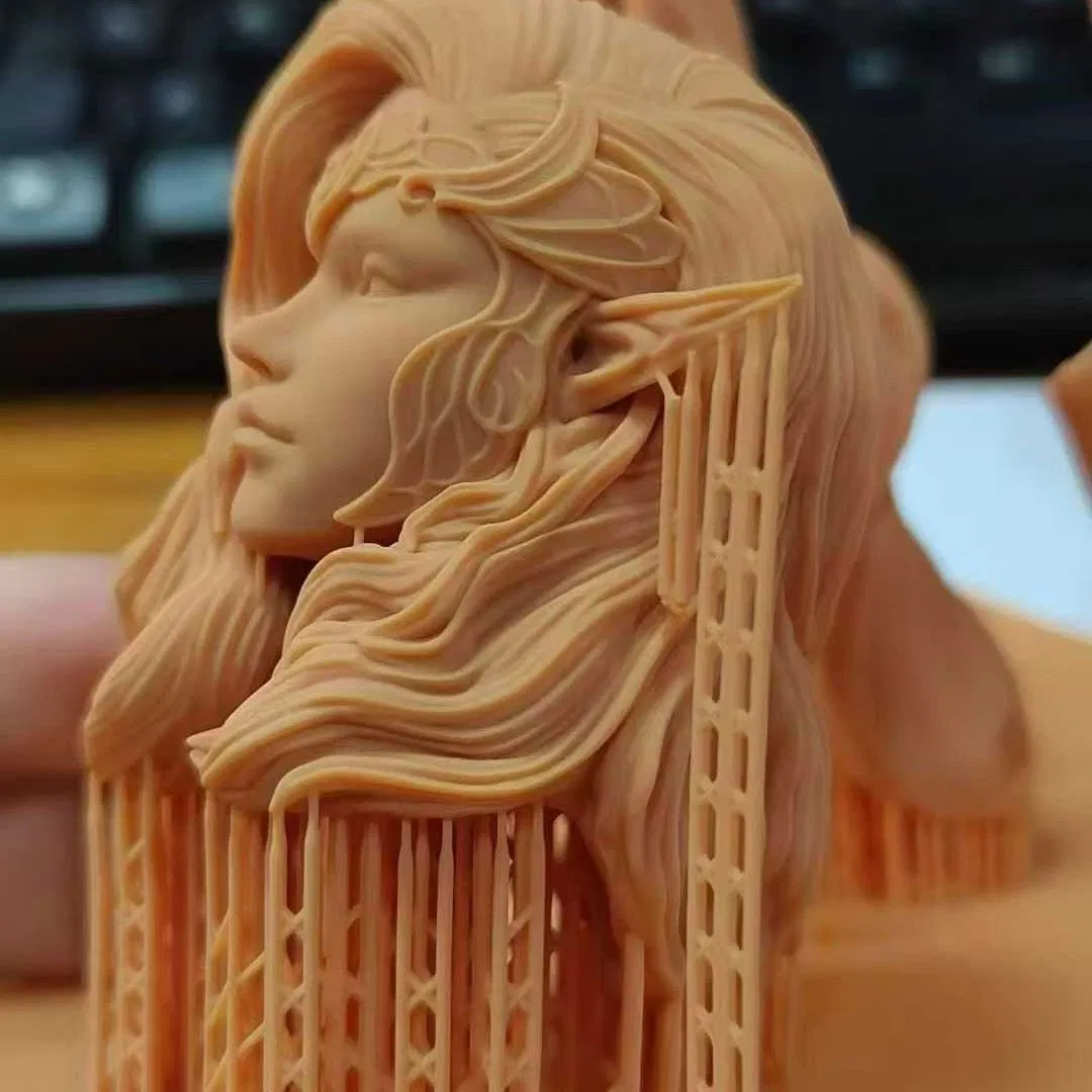 High-Precision Red Wax DLP 3D Printing Service for Investment Casting Patterns