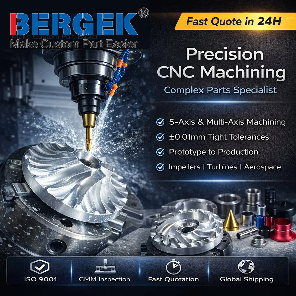 OEM Precision CNC Machining Metal Components Custom Manufacturing Service Factory