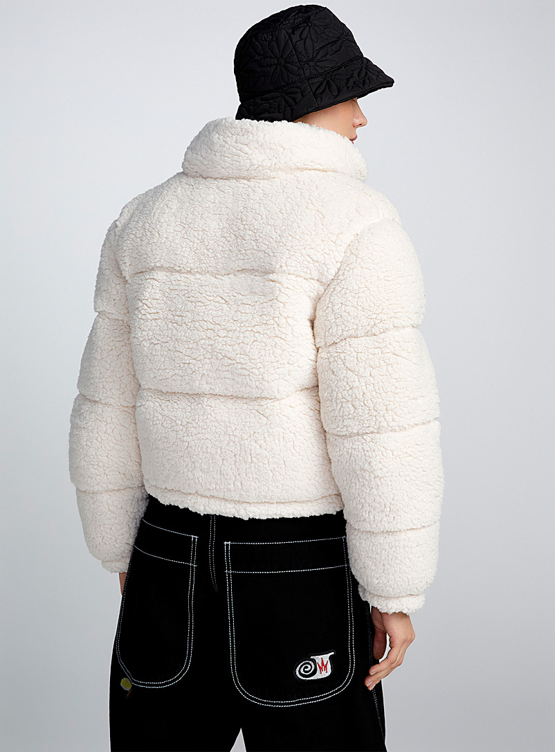 Women's Casual Thick Fleece Fuzzy Faux Shearling Waterproof Bear Pocket Zipper Coat Warm Winter Oversized Outwear Sherpa Jackets