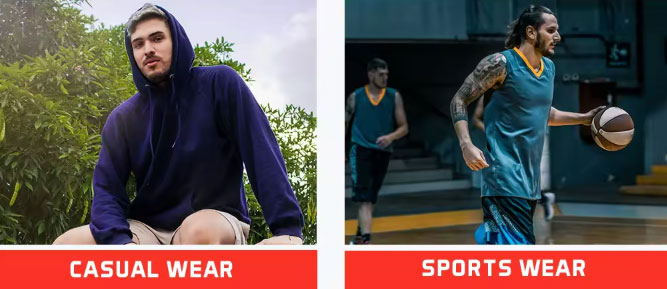 Category Casual and Sport Wear