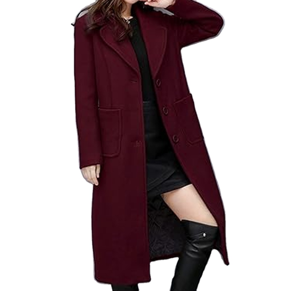 New Winter Women's Fashion Warm Casual Coat Women Long Slim Jacket Windbreaker Cloak Topcoat Coats Plus Size 2026