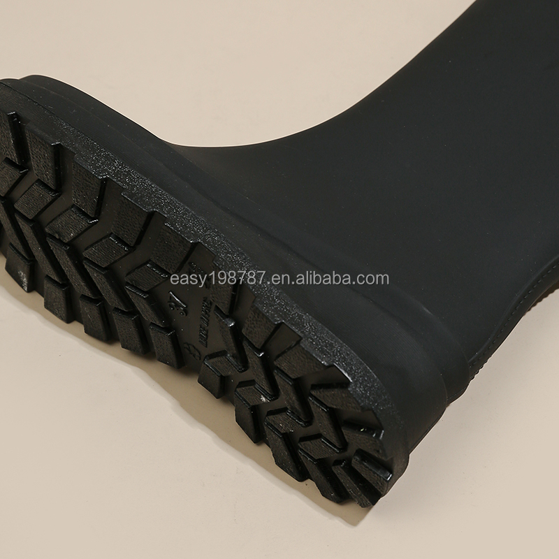 Knee-high Rain Boots Side View