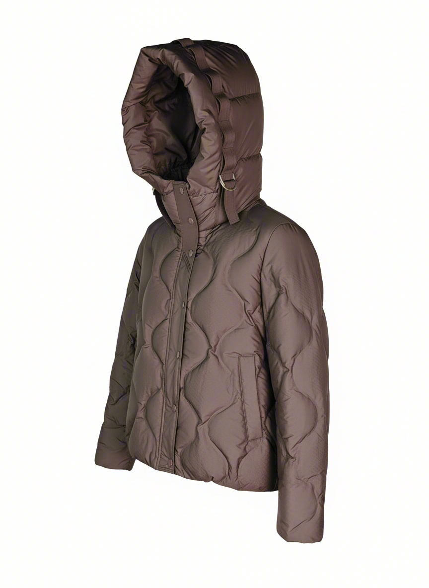 OEM Women's Down Jacket - Waterproof Winter Travel Puffer Coat Hooded Custom