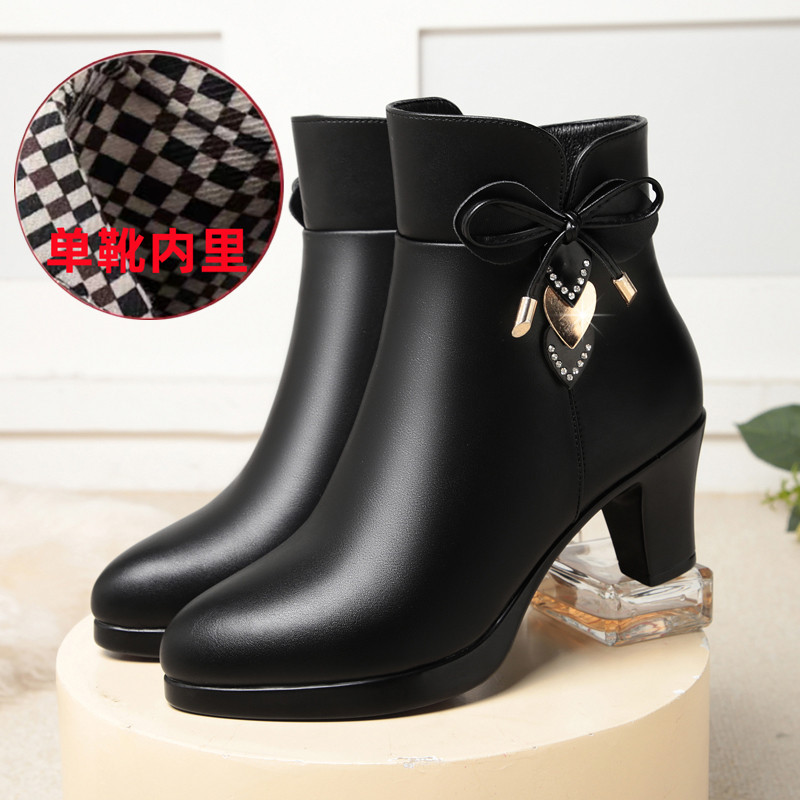 Wholesale 2025 Luxury Low-heels Autumn Winter Warm High-grade Women Single Womens Boots Women Shoes