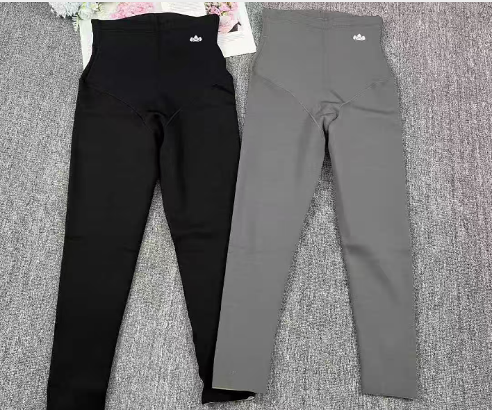 7001#Low Price Stock Nylon Women's High-waisted Butt-lifting Leggings Abdominal Slimming Underwear Fleece-lined Thermal Trousers