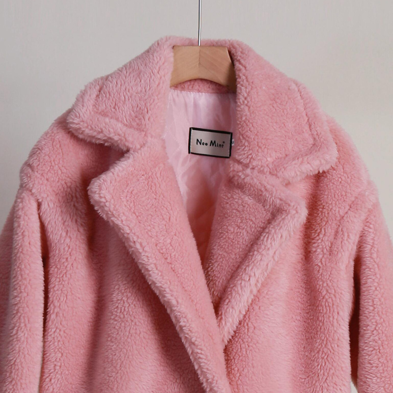 Sherpa fleece coat detail 4