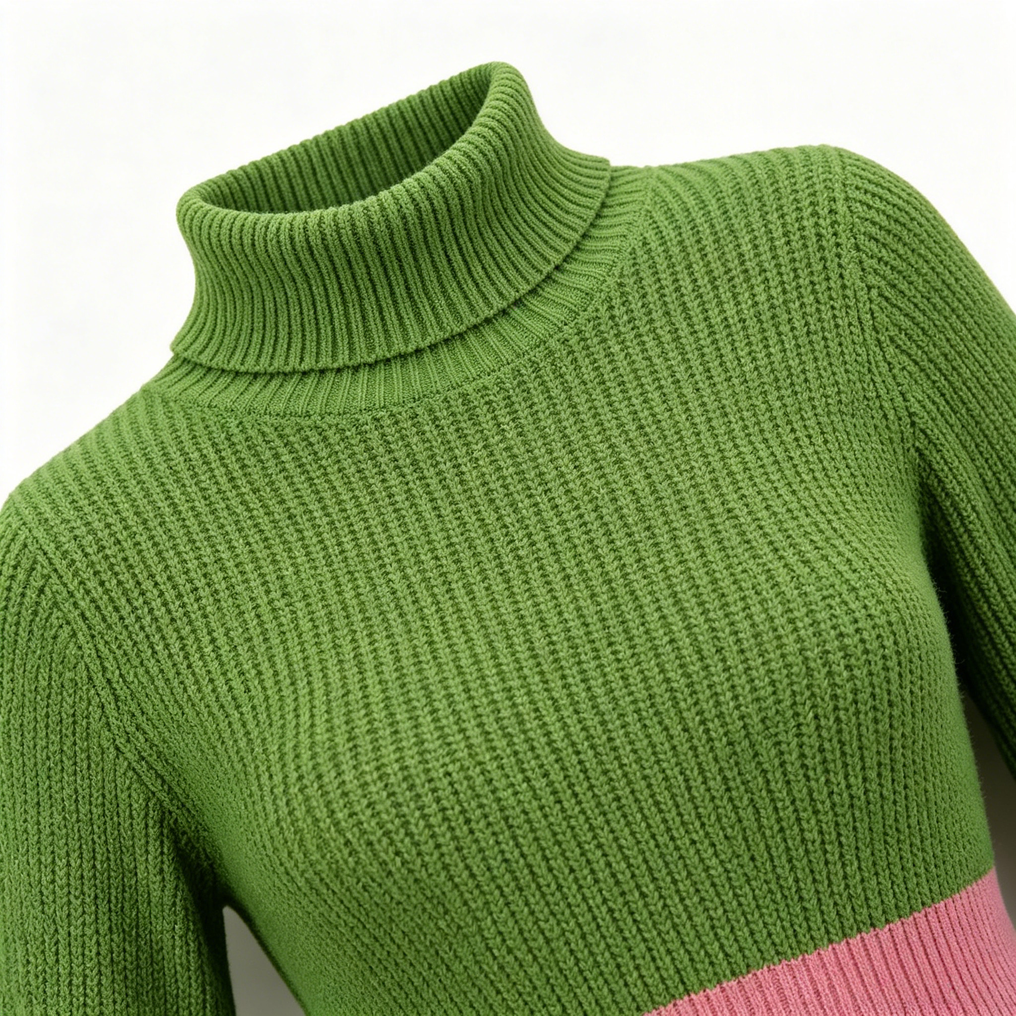 Winter Women's Knitwear High Neck Flare Sleeve Color Block Knit Dress Asymmetrical Hem Letter Embroidered Bodycon Sweater Dress