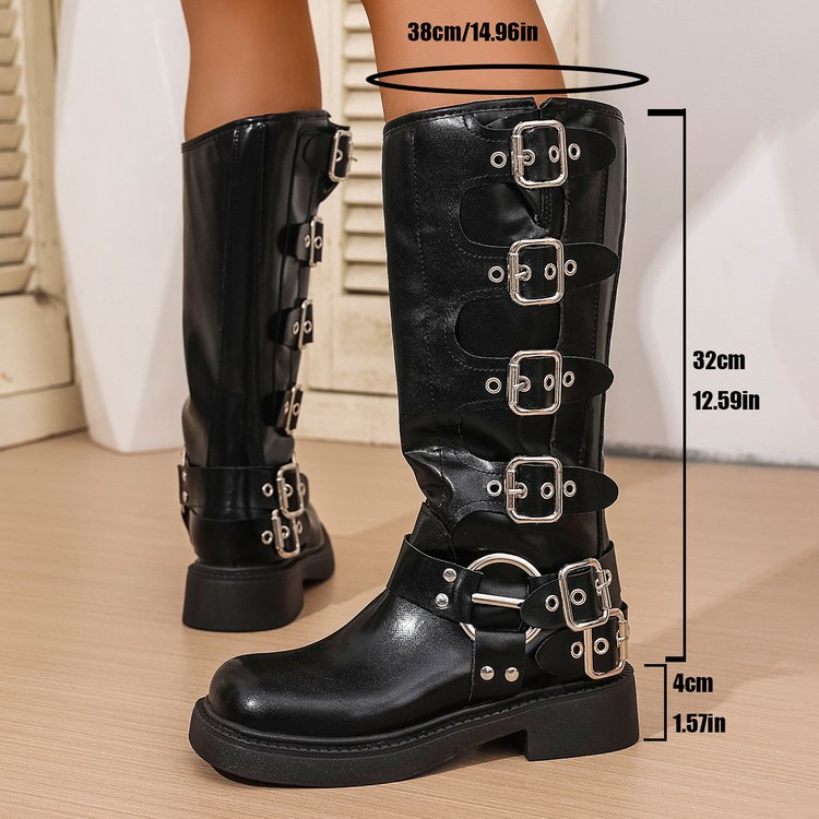 Hot-selling New Style Brown Boots Women's 2025 New Autumn Winter Non-slip Long Western Cowboy Boots Heightening Women's Boots