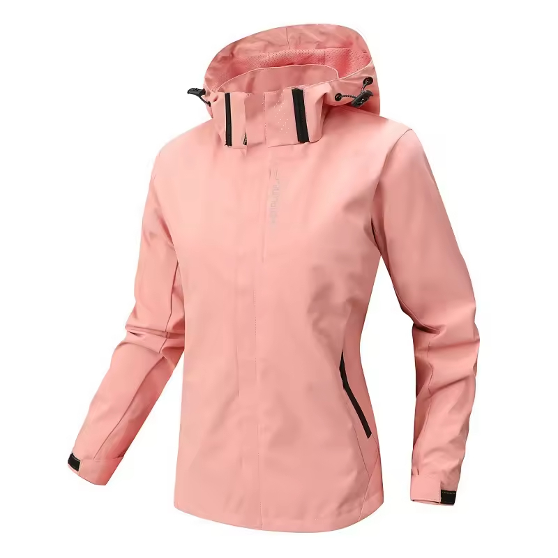 New Products Loose Casual Women Winter Outdoor Jacket Loose Design Logo Printing Plus Size Waterproof Outdoor Jacket For Women