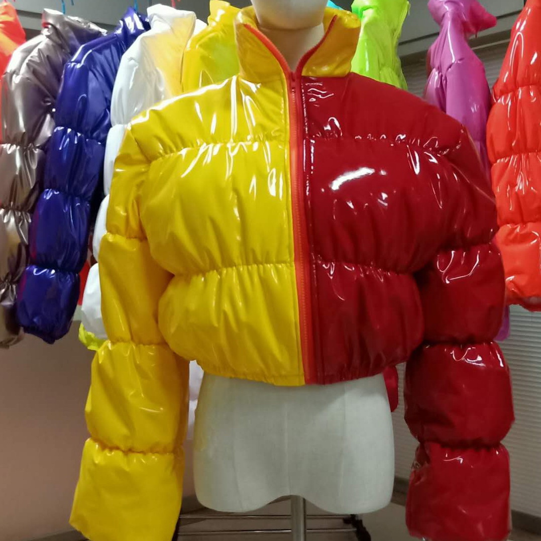 100% Cotton Women Down Puffy Puffer Jacket
