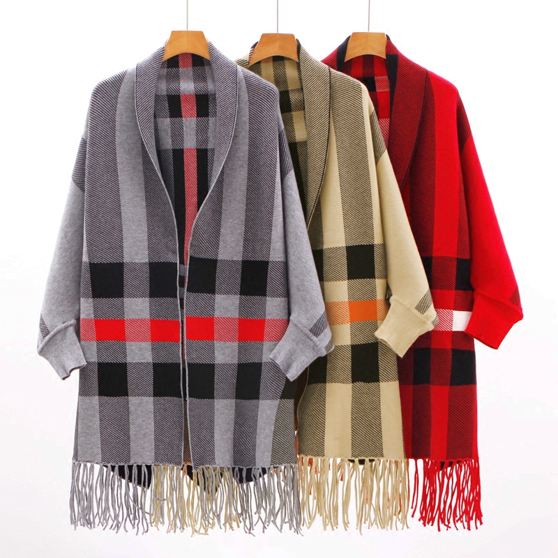 Winter Season Fashionable Women Pashmina Poncho Wholesale Lady Striped Winter Shawl